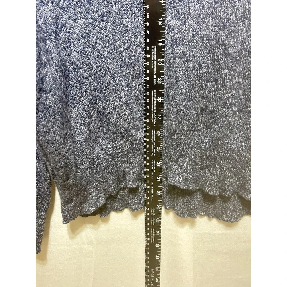 J. Crew Mens Large Wool Blue Shawl‎ Collar Two Button Sweater